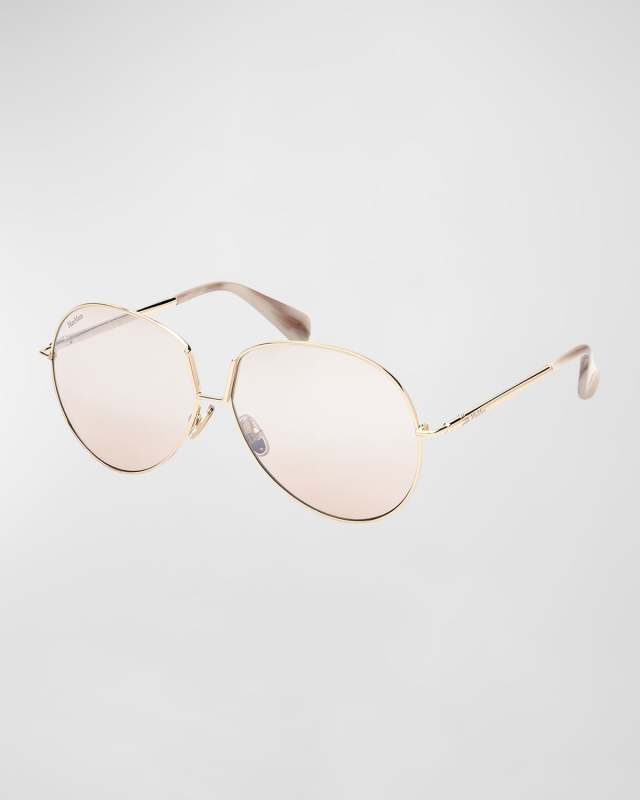 Design 8 Mirrored Metal Aviator Sunglasses
